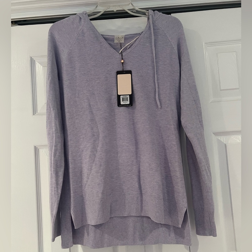 NWT Calia Light Purple Women's Hooded Sweater